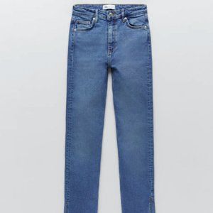 ZARA Hi Rise Split Skinny Jeans - NEVER WORN